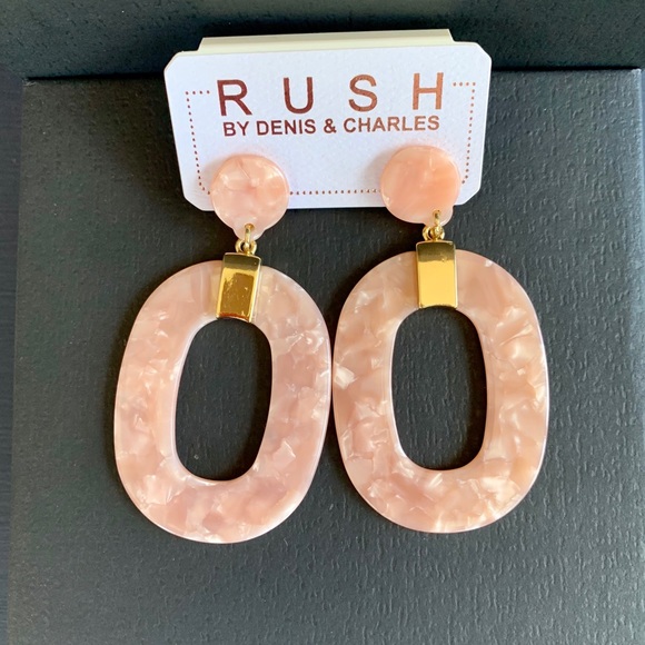 Rush by Denis & Charles Jewelry - ⬇️ Rush Acrylic Pink Earrings